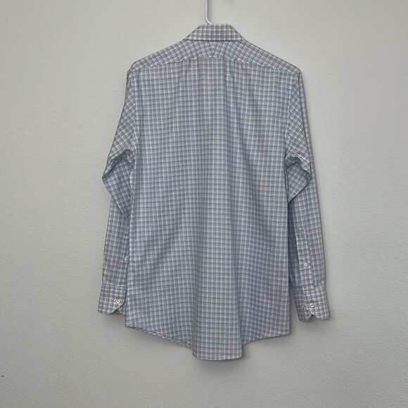 Brooks Brothers 14 1/2 - 2/3 1818 Regent Cotton Dress Shirt windowpane - Picture 11 of 11